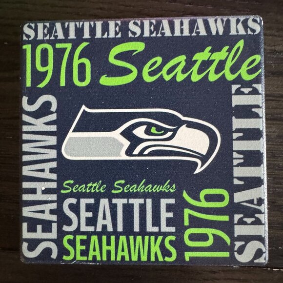NFL Team Coasters Seahawks Broncos Rams Chargers Ceramic Mixed Set of 4 - Picture 4 of 12